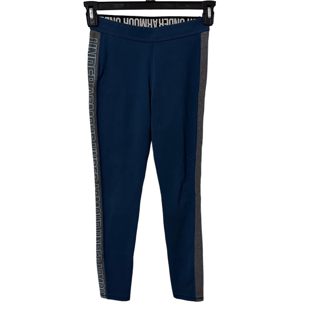 Under Armour Womens Teal Spandex Leggings Compression Size SM‎